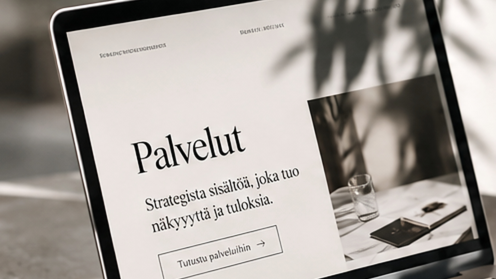 Visuaalinen verkkosivujen rakennesuunnitelma ja sivumallit